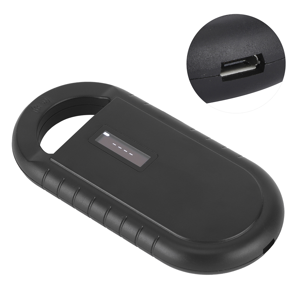 Animal Pet ID Chip Digital Scanner Pet Certificate USB RFID Dog Cat Handheld Identification Tag Card Reader Chip Transponder