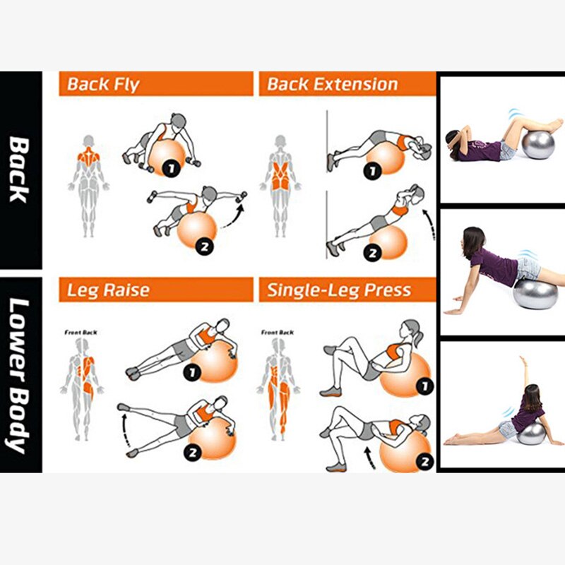 55cm/65cm/75cm/85cm antypoślizgowa piłka fitness piłka ¿jogi pcv zmysł dziecięcy trening fizjoterapia piłka ¿jogi masaż