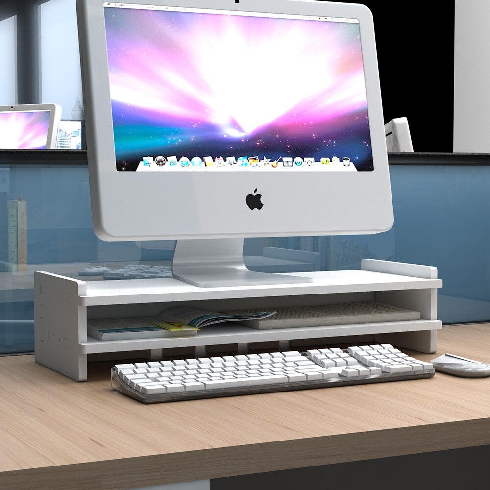 Monitor Stand Riser Desk Organizer Shelf Monitor Stand PC Screen Riser Laptop Stand Holder Home Office Computer Accessories