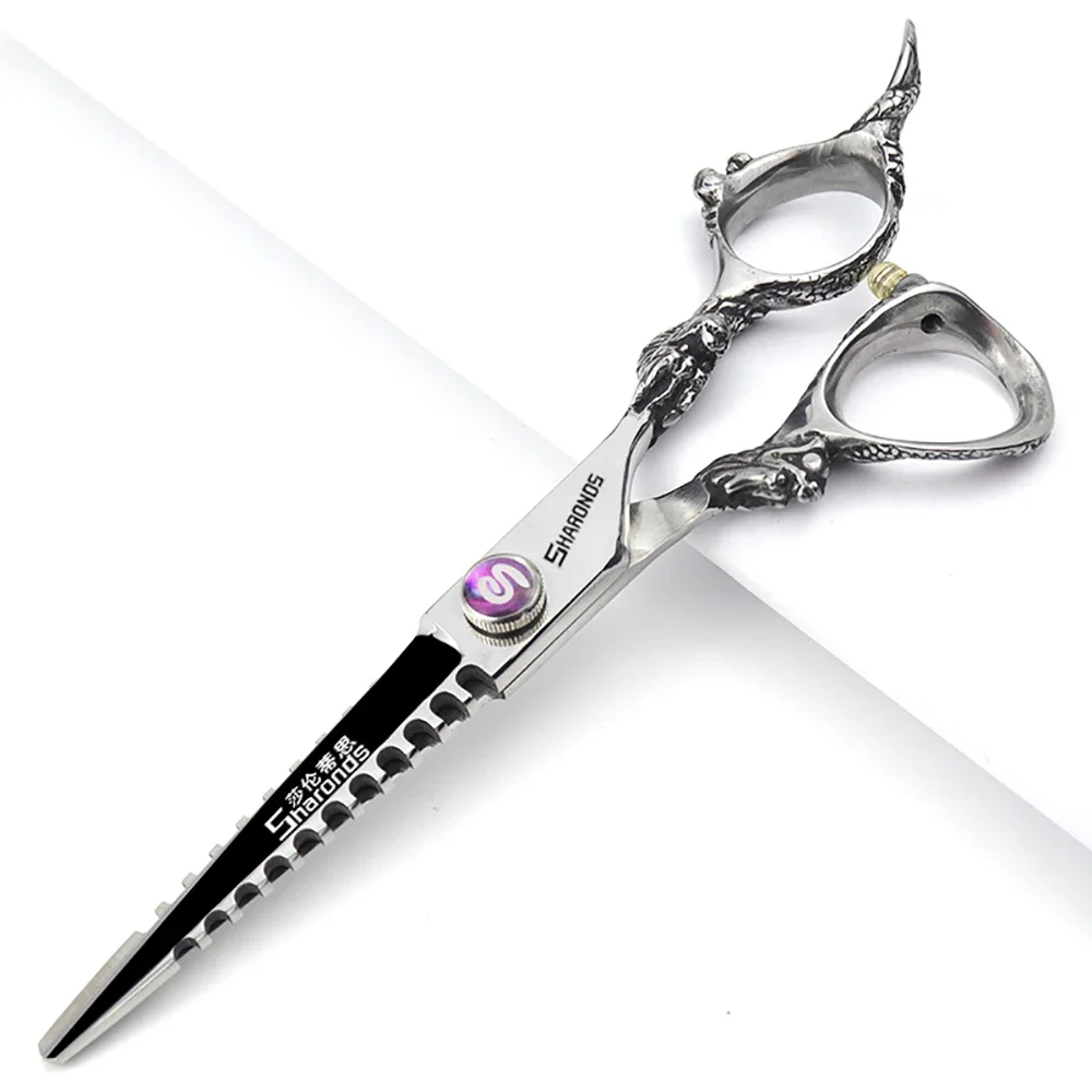 6/7/7.5/8/9 Inch Hairdressing Scissors, Dragon Handle Barber Specificlied Shears, Hair Cutting Tools