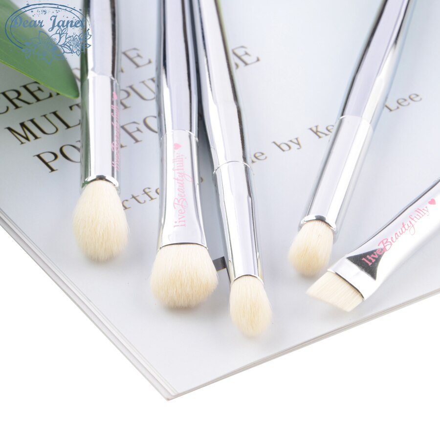 9 stk/sæt makeup børster sæt foundation blusher bronzer sculpting highlighter øjenskygge øjenbryn make up børste kosmetisk skønhed
