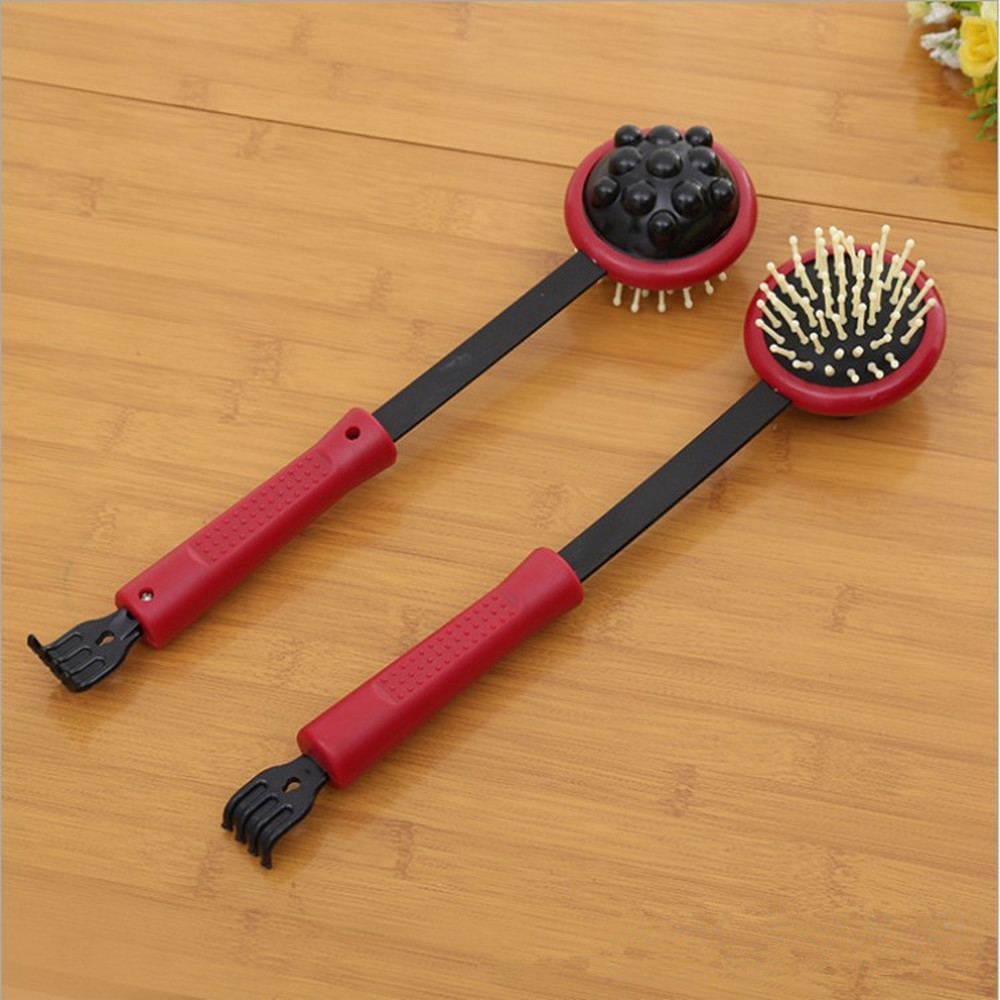 1pc Body Head Massage Device Relaxation Double Head Scalp Massager Instrument Scratcher Relieves Tension Relaxation Health Care