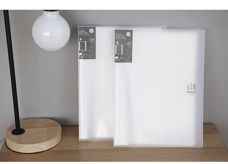 Korean Stationery 20 40 60 Layer A4 File Folder Document Bags Office School Supplies Expanding Multilayer Pockets Display Book: one earth-40 layers