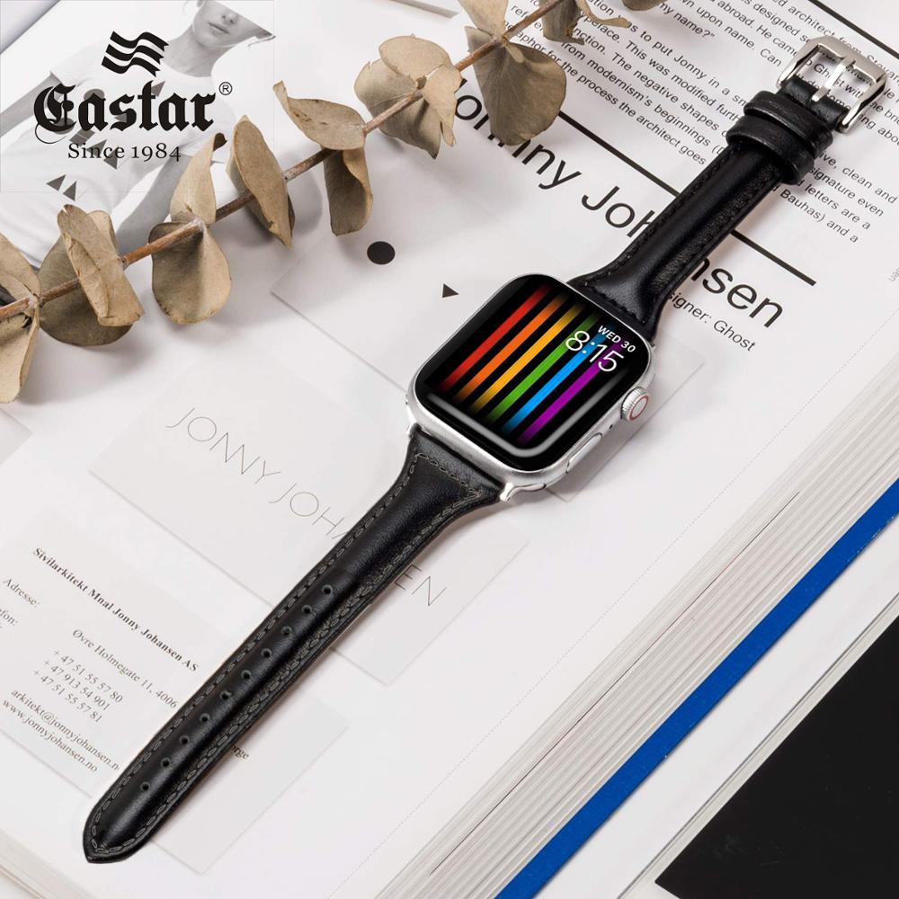 Slim fit damerem til apple watch serie 1/2/3 til apple watch rem 42mm 38mm armbåndsrem til iwatch 4 5 6 se 40mm 44mm