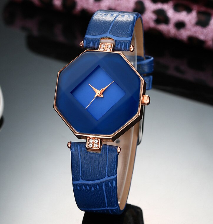 Märkesarmband klockor dam dam casual quartz klocka kristall armbandsur klocka timme relogio feminino 8 o 52