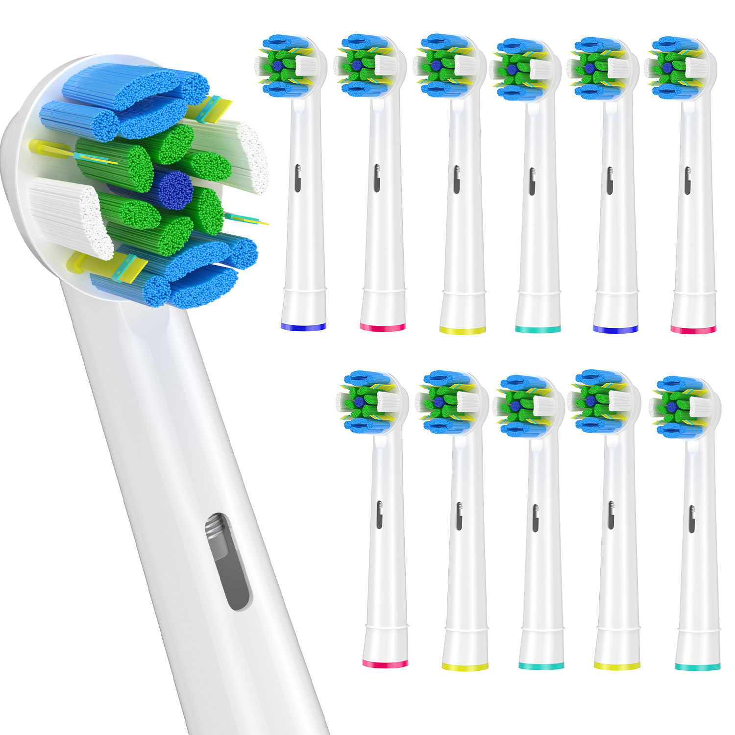 4 Stuks Opzetborstels Voor Oral B Braun Floss Action Pro 7000 Pro 1000 Pro 3000 Pro 5000 Vitaliteit Tandenborstel Modellen: MULTI