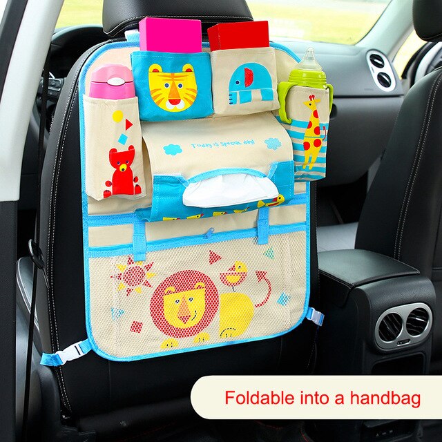 Baby Auto Cartoon Auto Seat Terug Storage Hang Bag Organizer Auto-Styling Product Opruimen Baby Care Interieur Achterbank protector: Classic 3