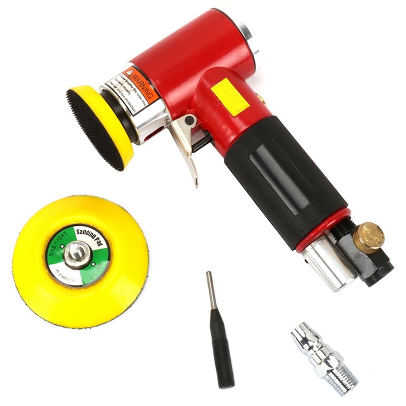 2 inch 3 inch mini luchtschuurmachine kit pad excentrisch orbitaal dubbelwerkend pneumatisch polijstmachine polijstgereedschap voor auto's