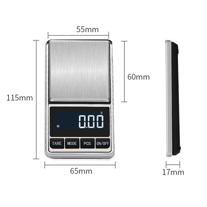 Balance de bijoux Balance gramme échelle 100/500*0.01g précision Balance électronique Portable Balance de poche électronique
