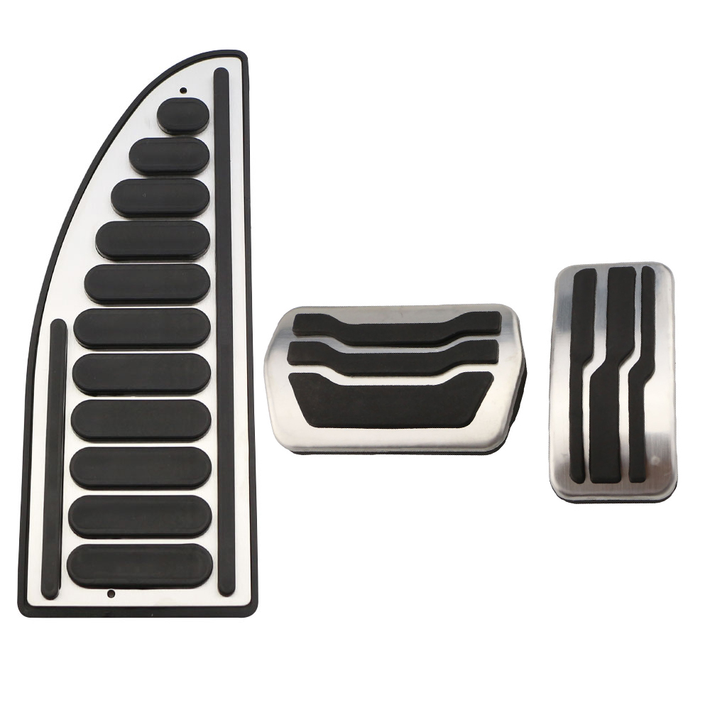 Jameoauto Auto Gaspedaal Rempedaal Set Covers Koppeling Rest Voetpedalen Cover Voor Mazda 3 MAZDA3 - onderdelen: AT With Rest