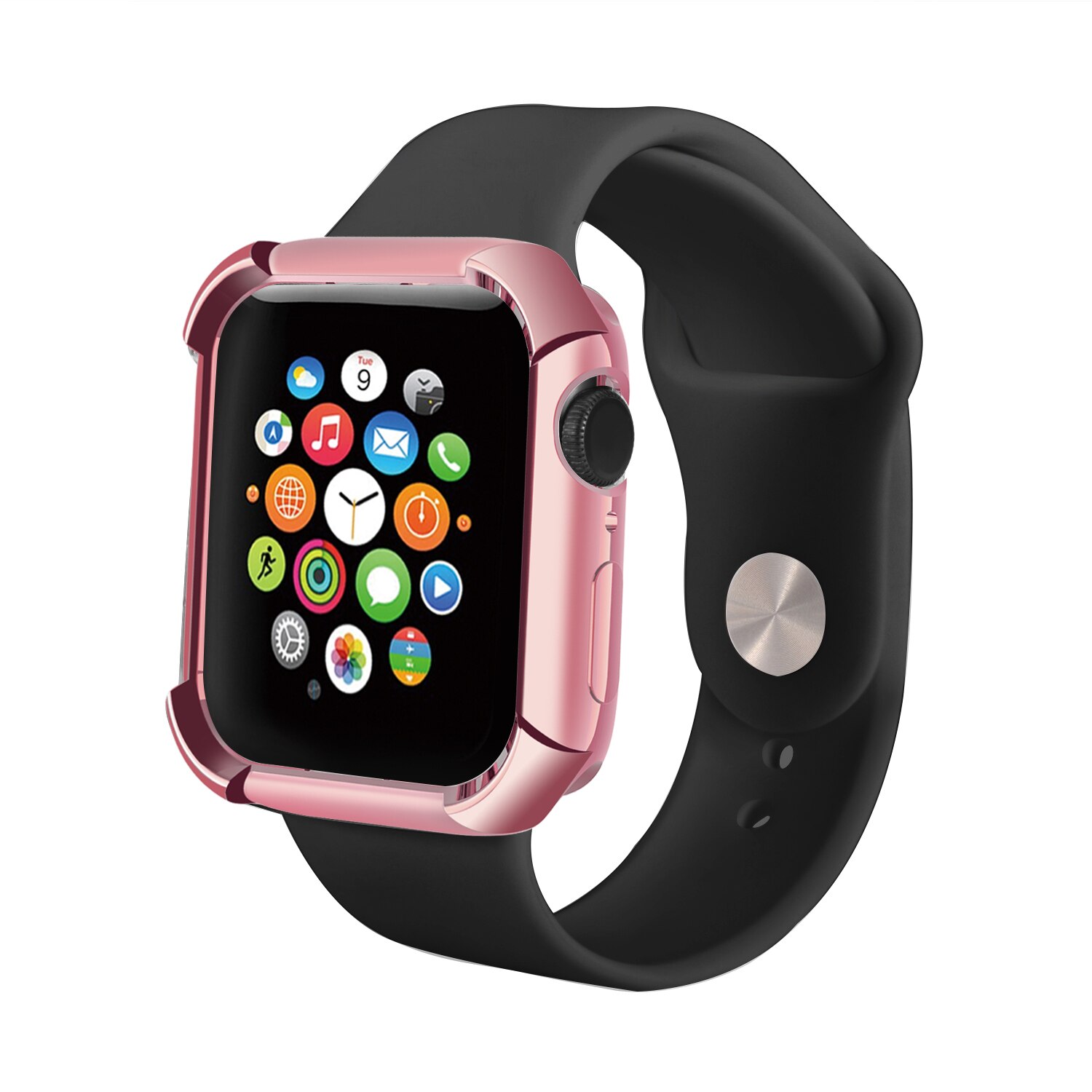 case cover for Apple watch band Apple Watch 4 5 case 44mm 40mm iWatch TPU bumper protection bumper plating watch accessories
