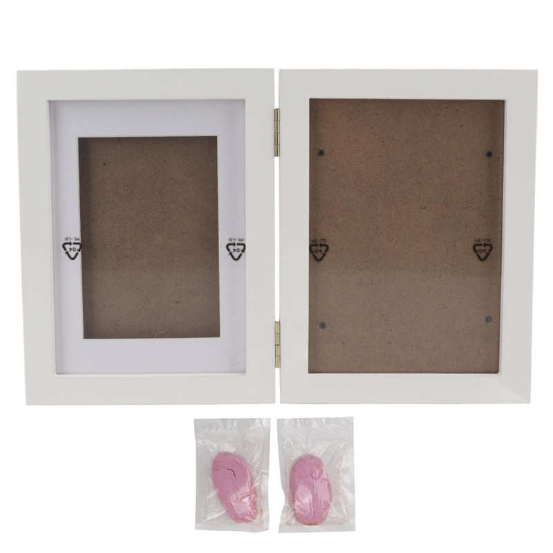 Pet Clay Mold Picture Frame Paw Print Photo Frame Reduce Wear for Cats for Dogs: Style2