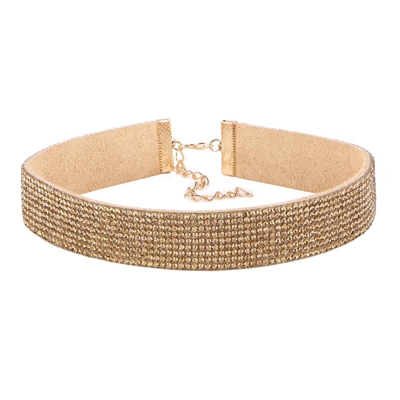 Moda cor cheia strass gargantilha colar para mulher colar de declaração personalize punk colares gargantilha jóias presente feminino