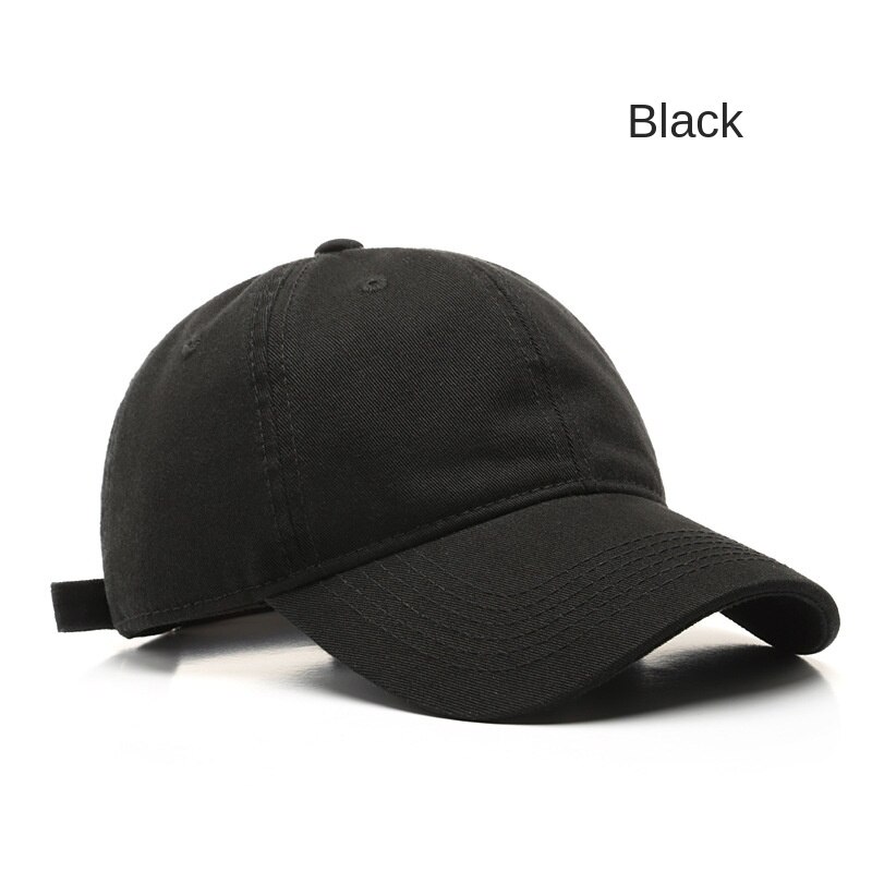 SLECKTON Neue Baumwolle Baseball Cap für Männer und Frauen Hysterese Hut Solide Papa Hut Gewaschen Einstellbar unisex: Black