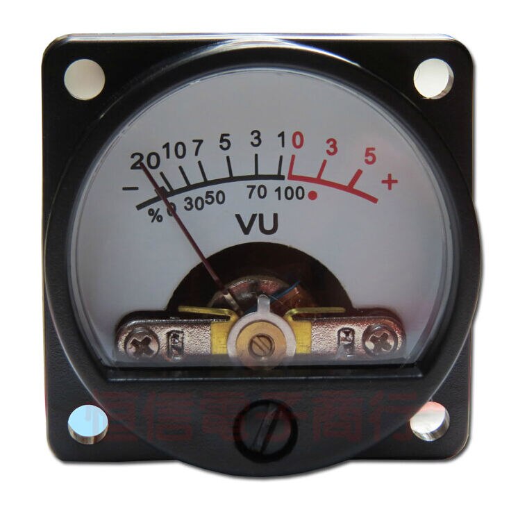 2 teile/los Tafel VU Meter warm Zurück Licht Aufnahme & Audiopegel Ampere