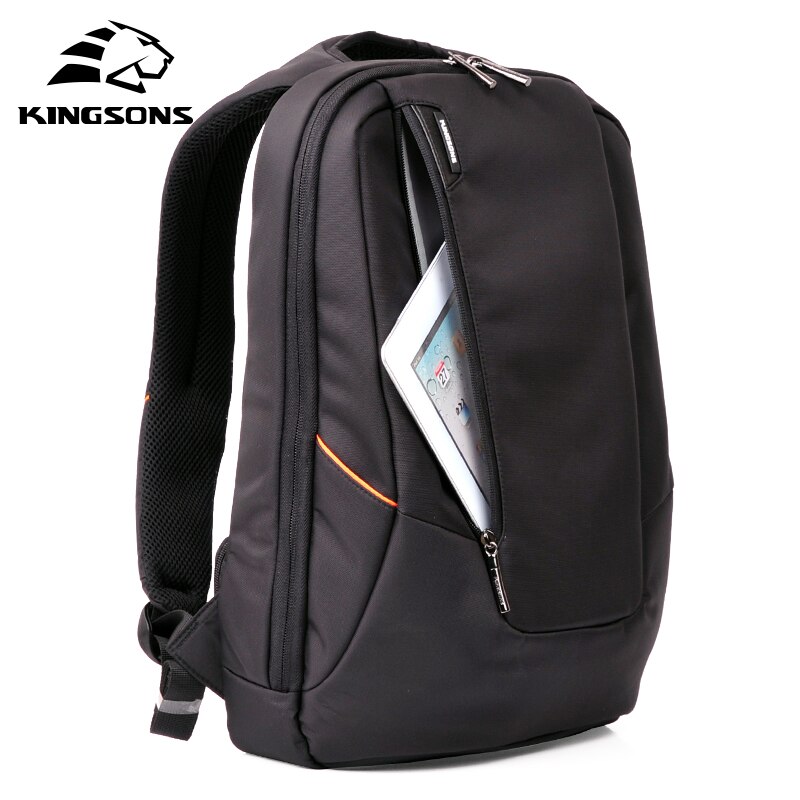 Kingsons Candy Black Laptop Backpack Man Daily Rucksack Travel Bag School Bags 14 Inch Women Bagpack Mochila Feminina