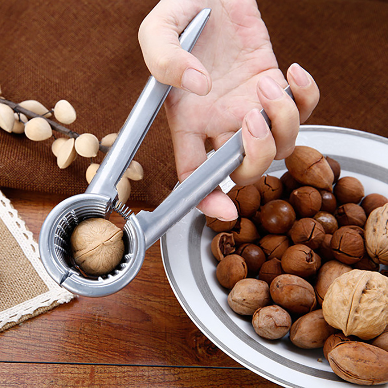 Aleación de Zinc Cascanueces descascanueces grieta almendra nuez Pecan avellana Filbert cocina tuerca descascarador Clip herramienta pinzas de sujeción Cracker