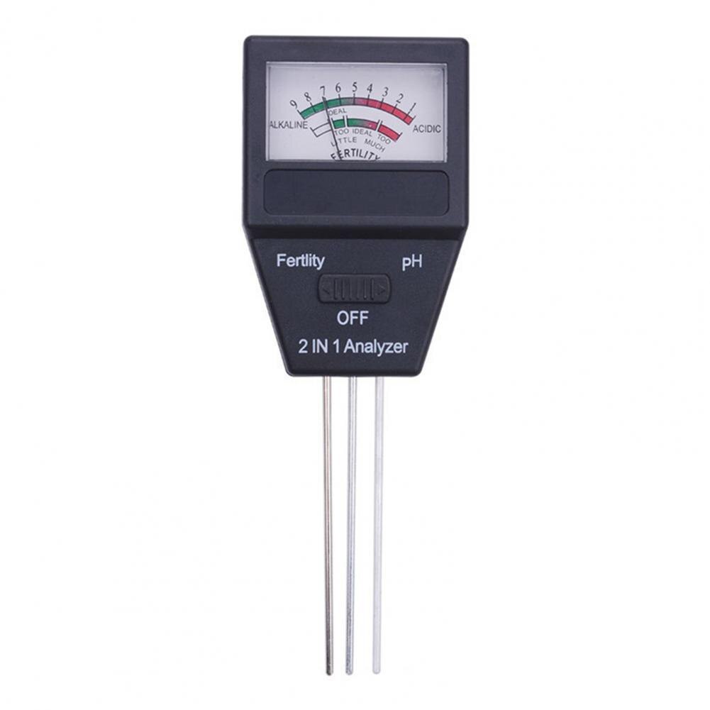 Soil PH Meter Three Probes Accurate Plastic Easy to Use Fertile Tester for Garden