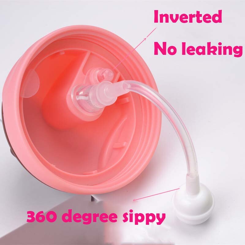 Baby Bottle Wide Mouth Cartoon Chicken Bottle Anti-flatulence PP Penguin Bottle 300ml Baby Bottle