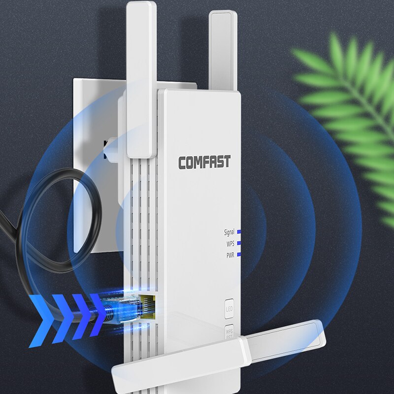 Comfast AC2100 Smart Gigabit Wireless Wifi Router Wi-fi Repeater 5G Full Coverage Wi fi Extender With 4 High Gain Antennas Wider