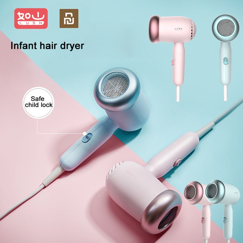 Xiaomi lusn gravide spædbørn baby hårtørrer lav stråling stum asciugacapelli børns haartrockner blæse hår secador de pelo