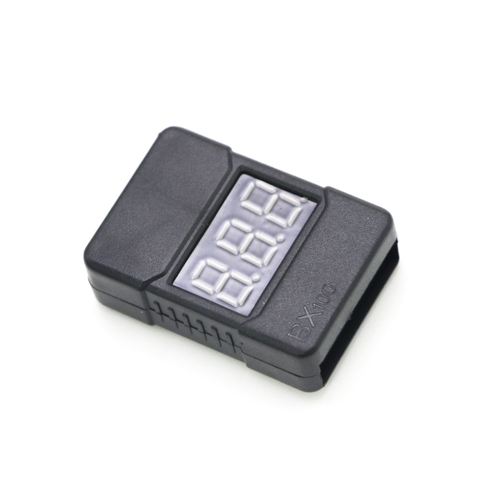 BX100 1-8S Lipo batterijspanningstester / laagspanningszoemeralarm / batterijspanningscontrole met dubbele luidsprekers