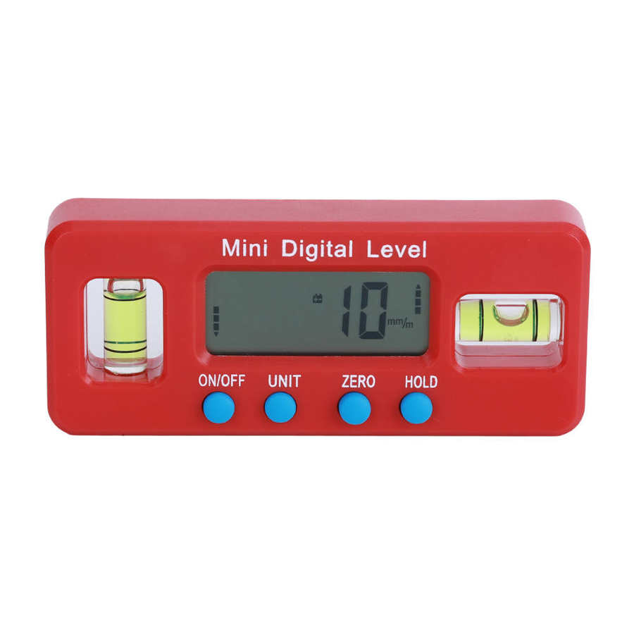 0-100mm Electronic Digital Level Gauge Measuring Tool Curved Flat Surface Magnetic Level Meter Test Ruler