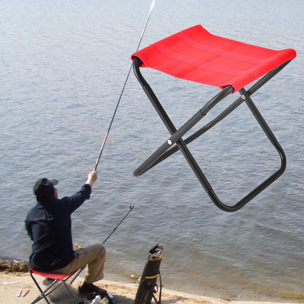 Lightweight Folding Folding Fishing Chair Outdoor Camping Hiking Picnic Travel Train Seat Chair Camping Barbecue Stool