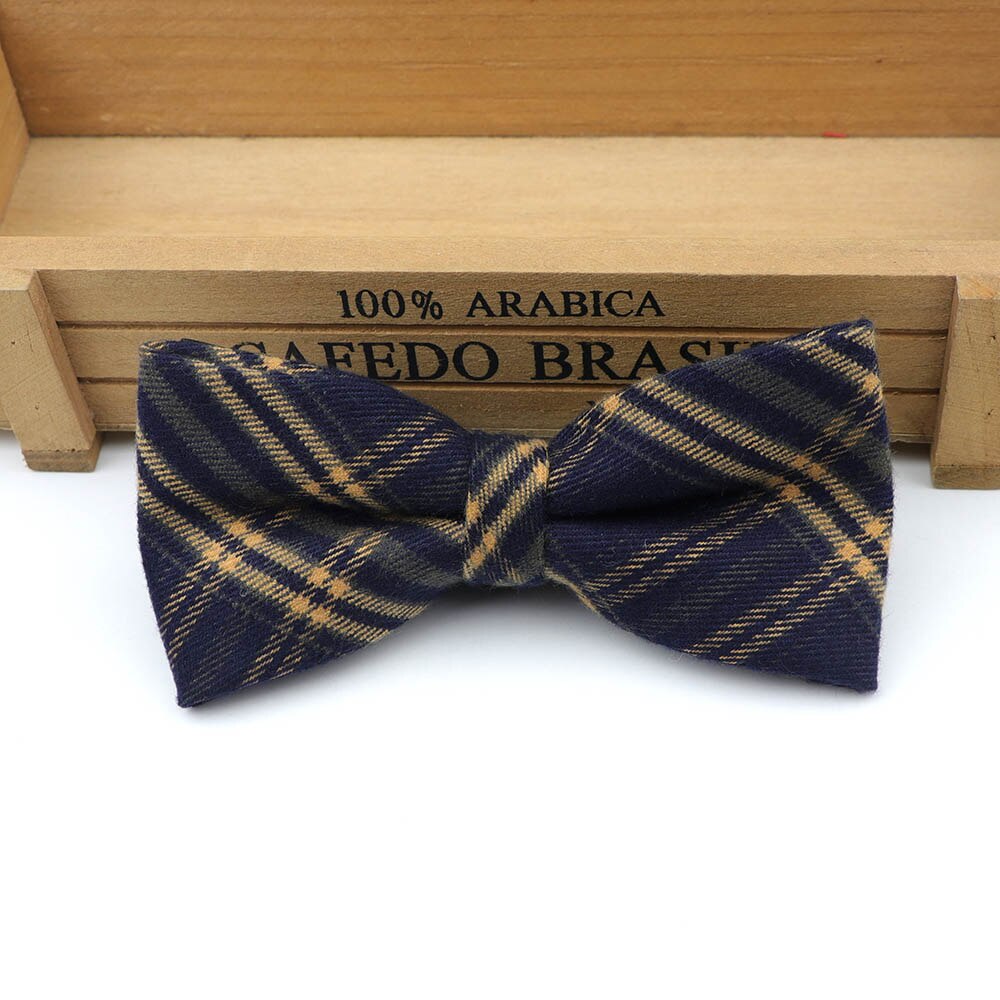 Stribet klassisk formel bomuldssløjfe gravata flere farver butterfly mønster slips herre luksus slips tweed butterfly: 13