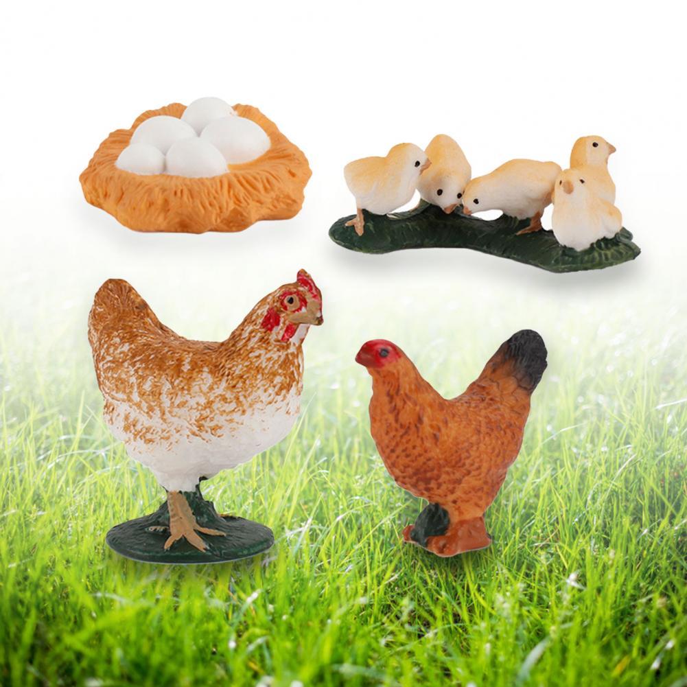 Kip Eend Gans Zwaan Groei Cyclus Simulatie Gevogelte Speelgoed Thuis Bureau Ornament Home Desk Ornament Simulatie Gevogelte Speelgoed