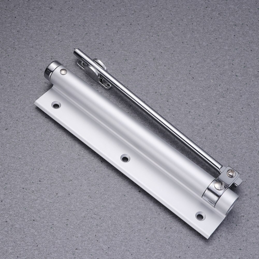 1Pc 35KG Automatic Door Closer Home Use Concealed Door Spring Hinge Buffer Free Punching Automatic Door Closer Device (Ivory Whi: As Shown 2
