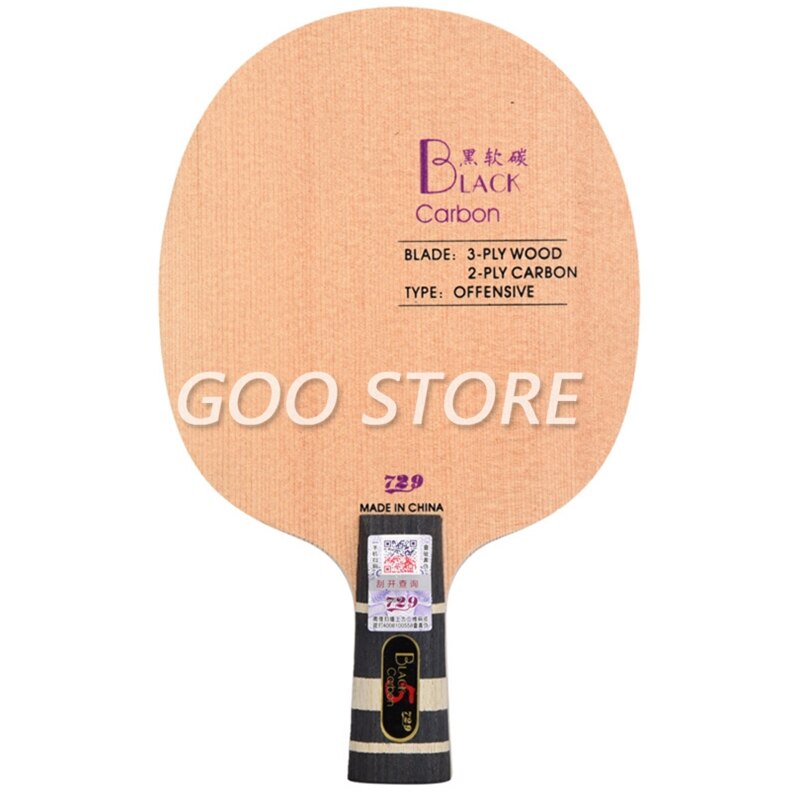 Friendship 729 BLACK CARBON Table Tennis Blade Black Soft Carbon 729 Table Tennis Racket Ping Pong Bat Paddle