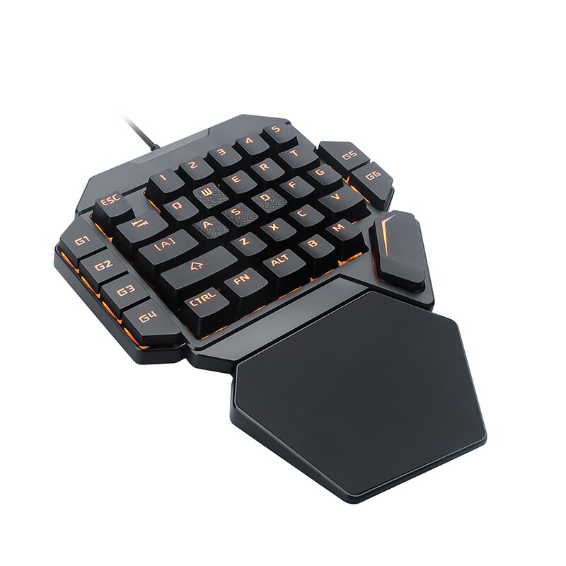 XNCORN-Teclado mecánico K50 de una mano para teléfono, teclado externo para juego móvil, PC, interfaz USB