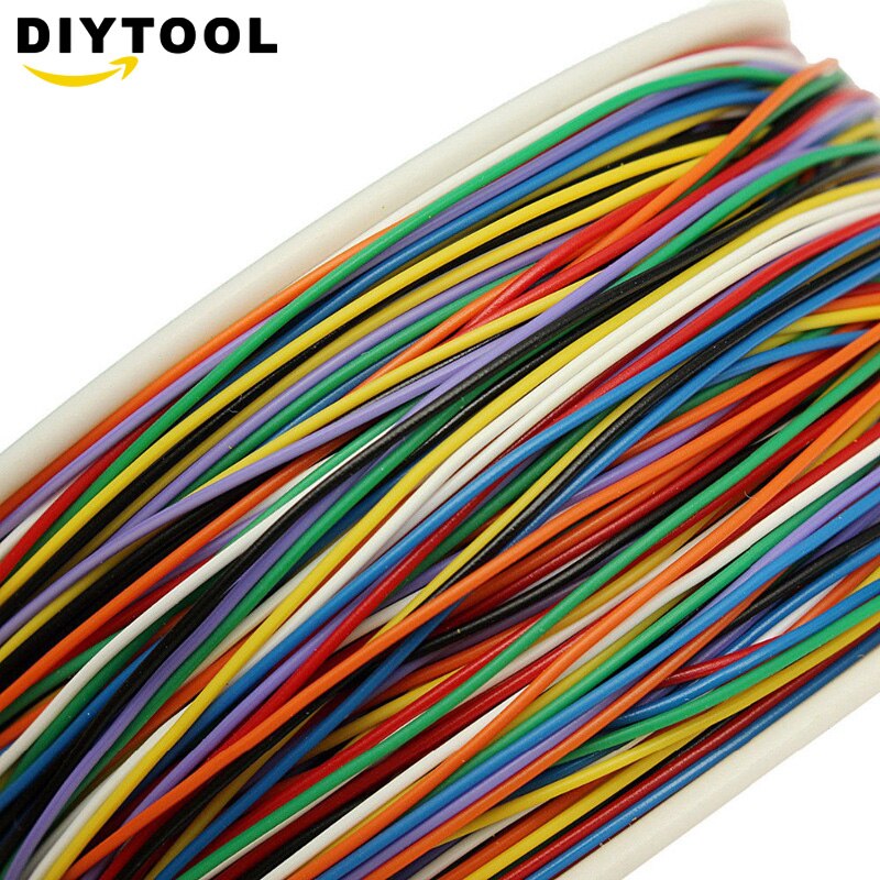 8 farben P/N B-30-1000 30AWG FARBIGER Verpackung Draht Jumper Kabel flexibel PVC Elektronische leiter Draht Anschluss FÜR PCB