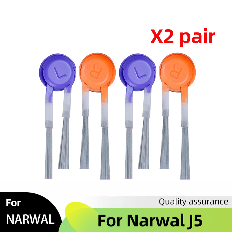 Fit For Narwal J5 Spare Parts Main Side Brush Cover Hepa Filter Mop Cloth Dust Bag Accessories Consumables: Light Grey