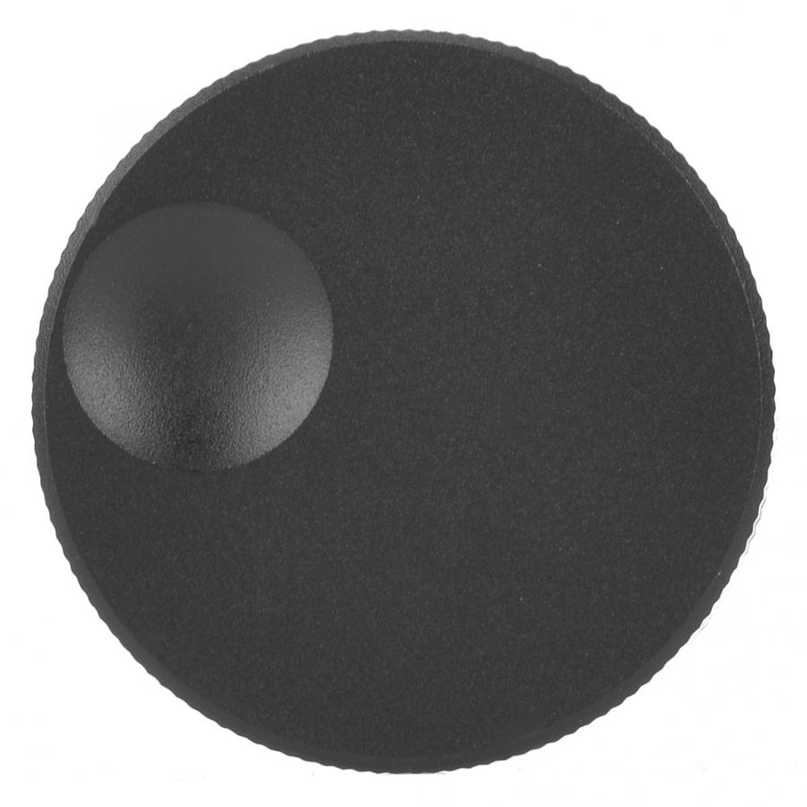 Bouton de contrôle de Volume 32x13mm | Bouton en aluminium massif noir givré pour potentiomètre 6mm
