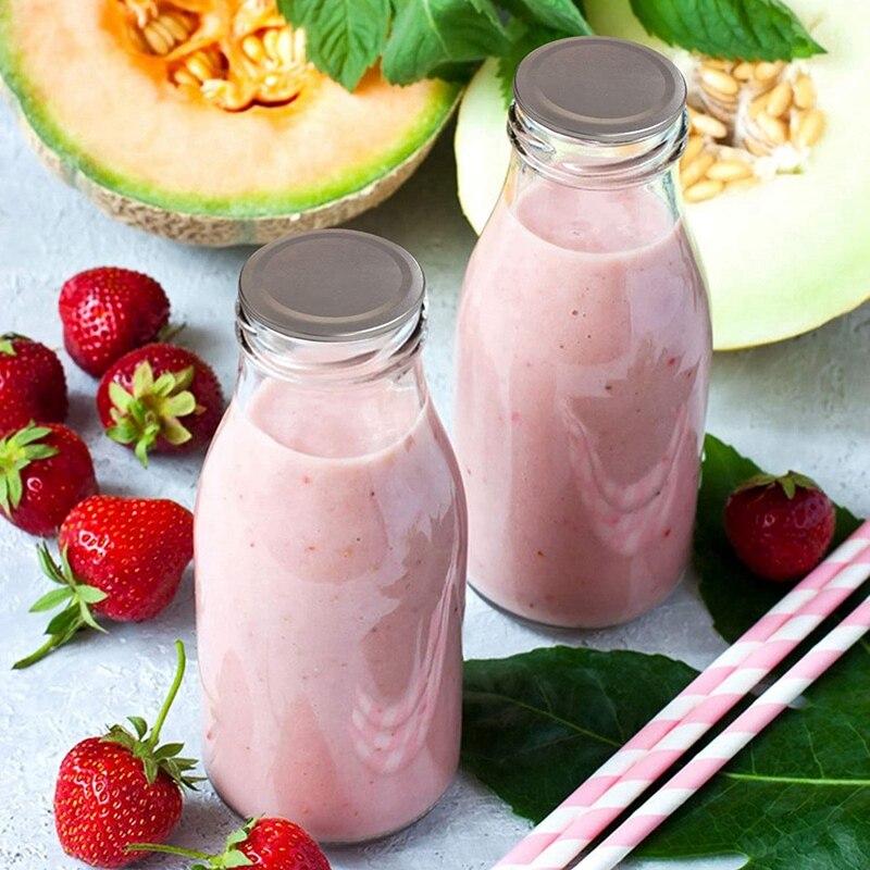 100 Pcs Regular Mouth 70MM Mason Jar Canning Lids, Reusable Leak Proof Split-Type Silver Lids with Silicone Seals Rings