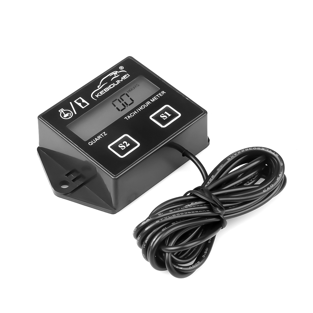 12v Tachometer Hour Meter guage Waterproof Digital Motorcycle Engine Tach Hour Meter for Motorbike Motor Boat