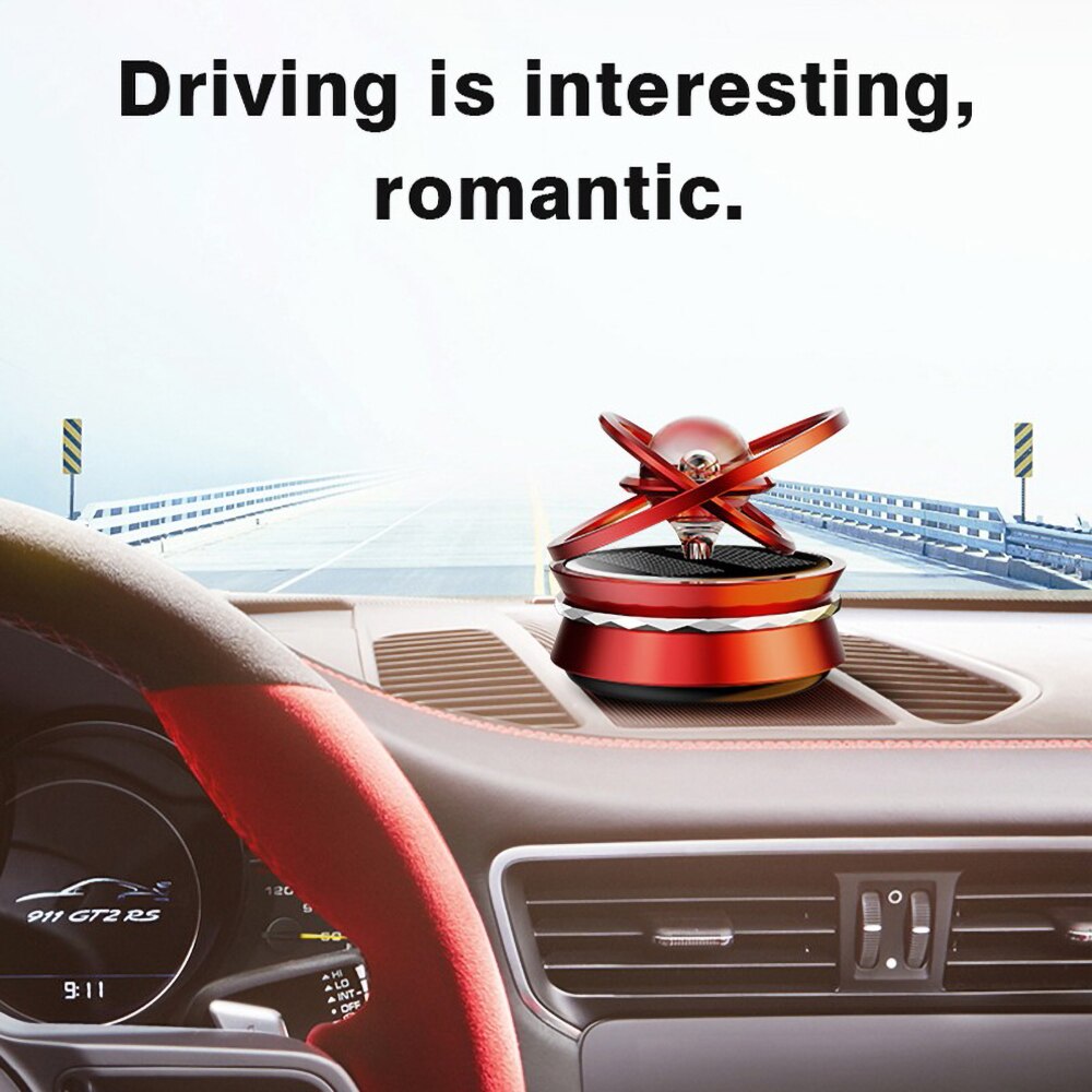 Système solaire en lévitation magnétique pour voiture, décoration rotative créative, porte-parfum, désodorisant