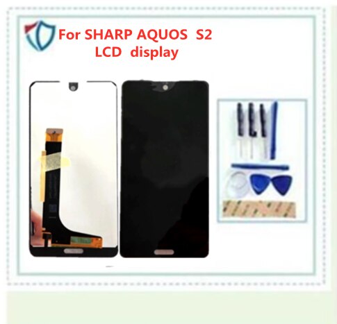 Original 5.5inch For SHARP AQUOS S2 LCD screen display + touch screen+frame panel digitizer for Sharp Aquos S2 + Tools