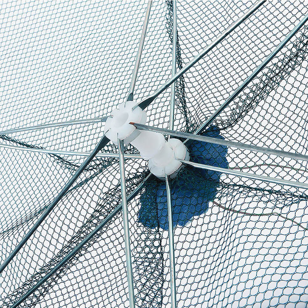 2-12 hål förstärkt automatiskt fiskenät räkbur nylon hopfällbart paraplyform krabba fiskfälla gjutnät gjutna viknät