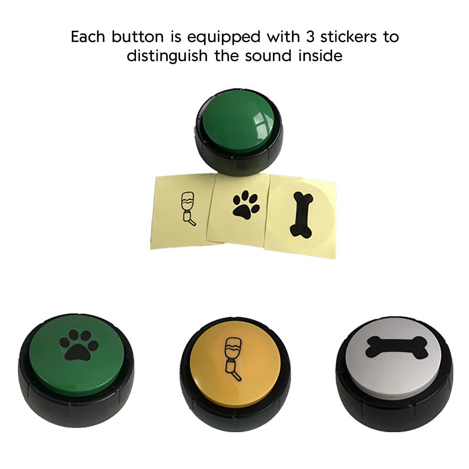 Dog Toy Pet Bell Training Bell Talking Responder Puppy Feeding Plastic Meal Bell Cat Dog Bell Pet Supplies Interactive Training