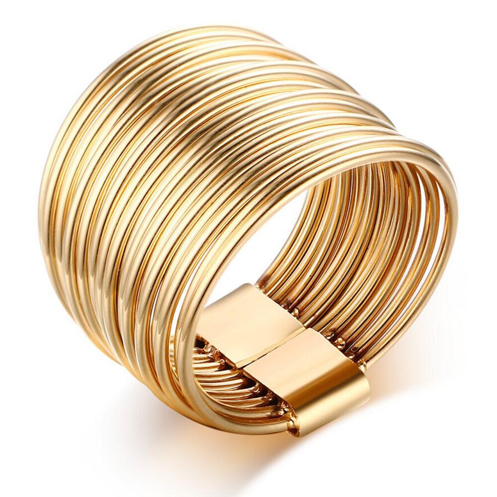 Gold Farbe Wolfram Ringe Für Männer Schmuck 316L Edelstahl Hochzeit Ring Für Frauen Schmuckstück Party Zubehör: 8