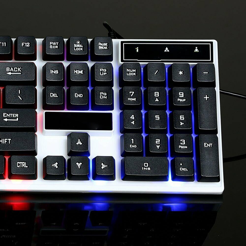 Cool About LED Wired Gaming Keyboard And Mouse Kit 2.4G Computer Multimedia Gaming Keyboard And Mouse Kit