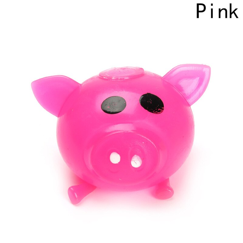 1Pc Jello Pig Cute Anti Stress Splat Water Pig Ball Vent Toy Venting Sticky Pig Squishy Antistress Soft Stress Relief Funny: Pink
