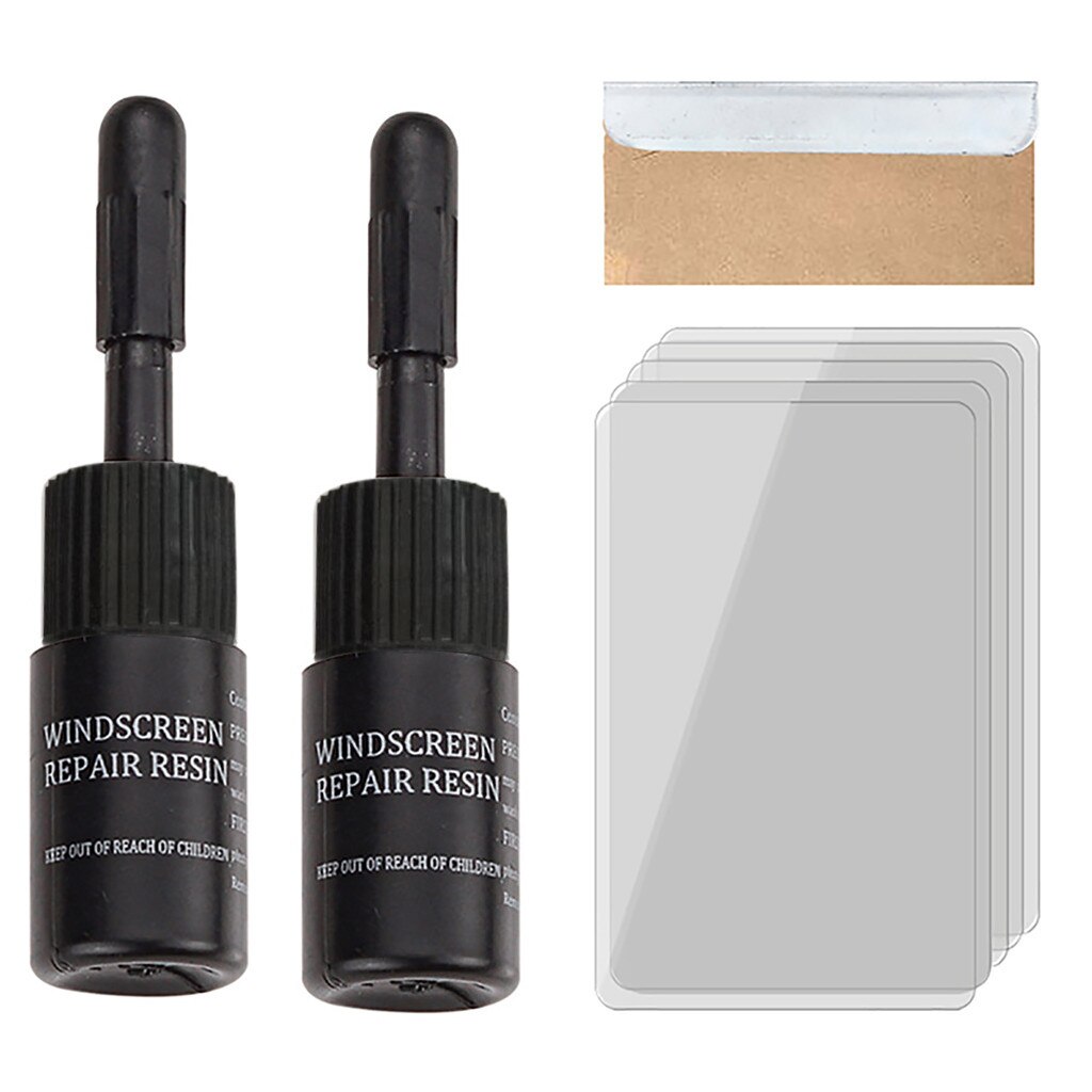 #50 Car Window Glass Crack Chip Resin Windscreen Windshield Repair Diy Tool Kit 30ml Magic Windshield Crack Adhesive