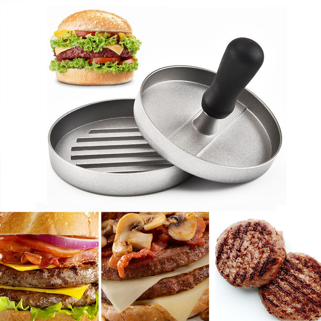 Tung hamburger presse burger kød oksekød grill patty maker form køkken grill værktøj burger presse patty maker form værktøj