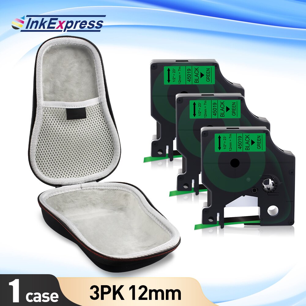 Przenośna drukarka do etykiet skrzynka dla Dymo LabelManager 160 280 drukarka etykiet COLORPOP EVA Box LM160 torba ochronna torba 45013 taśma: 1 Case-Set 9