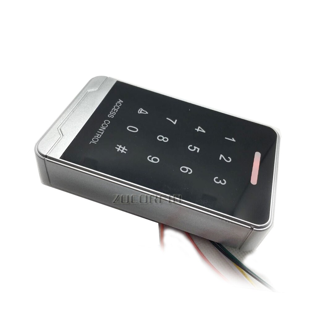 DC12V Touch RFID Keypad Access Control System Door Opener Smart RFID Access Controller WG26 +10pcs Keychains