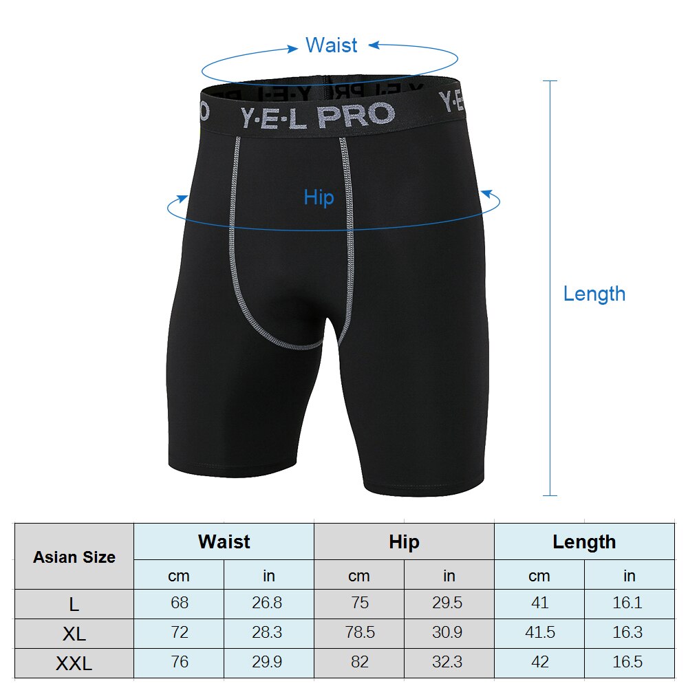 3 PCS Men Sports Shorts Fitness Running Training Short Underwear moisture-wicking Breathable Boxer Briefs Men Compression Shorts